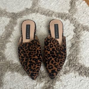Steven Madden Leopard Flat Mules